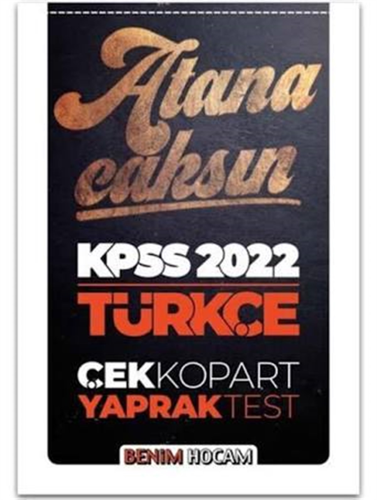 Benim Hocam Yayınları KPSS Türkçe Çek Kopart Yaprak Test