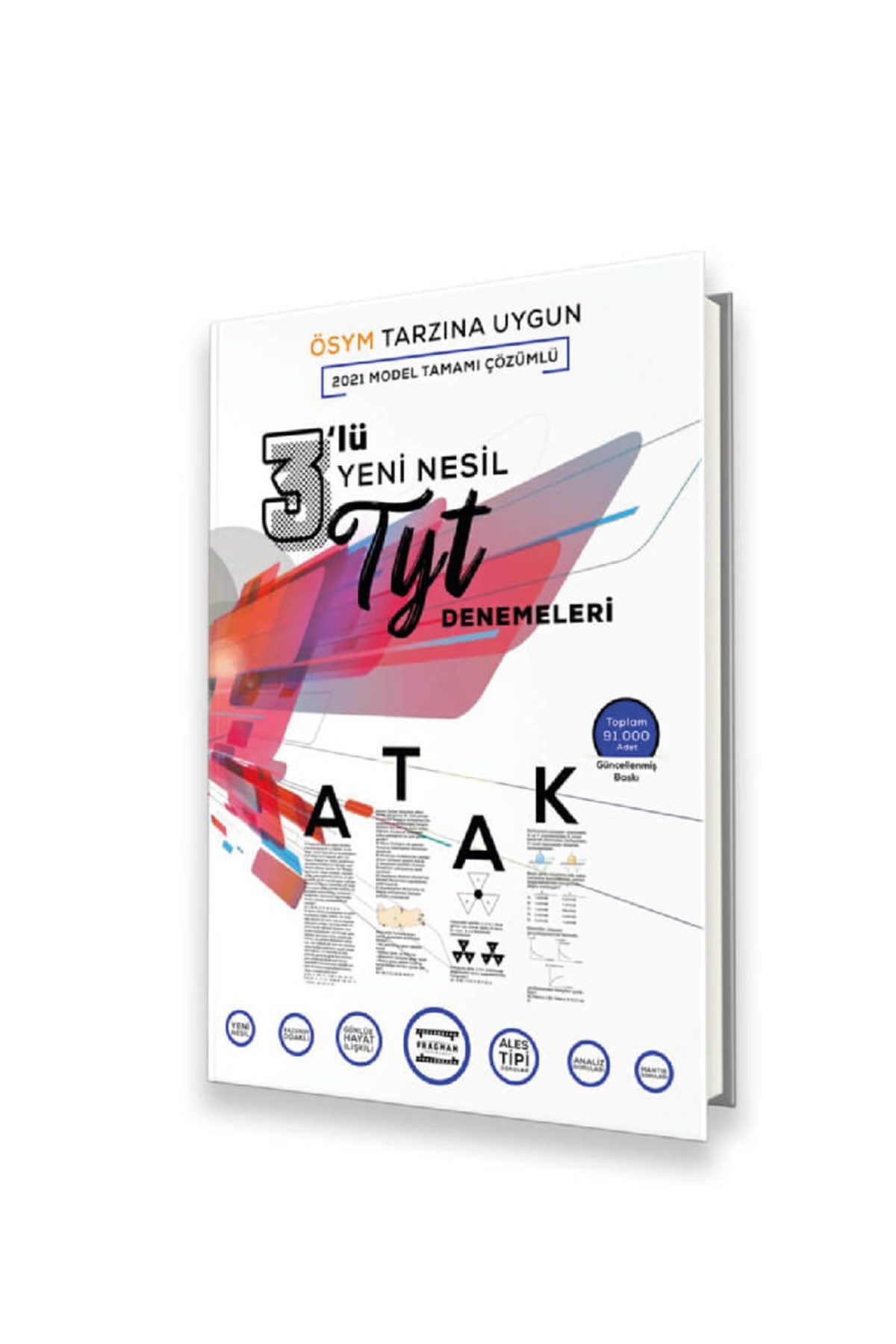 Fragman Yayınları Ösym Tipi Yeni Nesil Tyt 3 Lü Atak Denemeleri Tamamı Çözümlü
