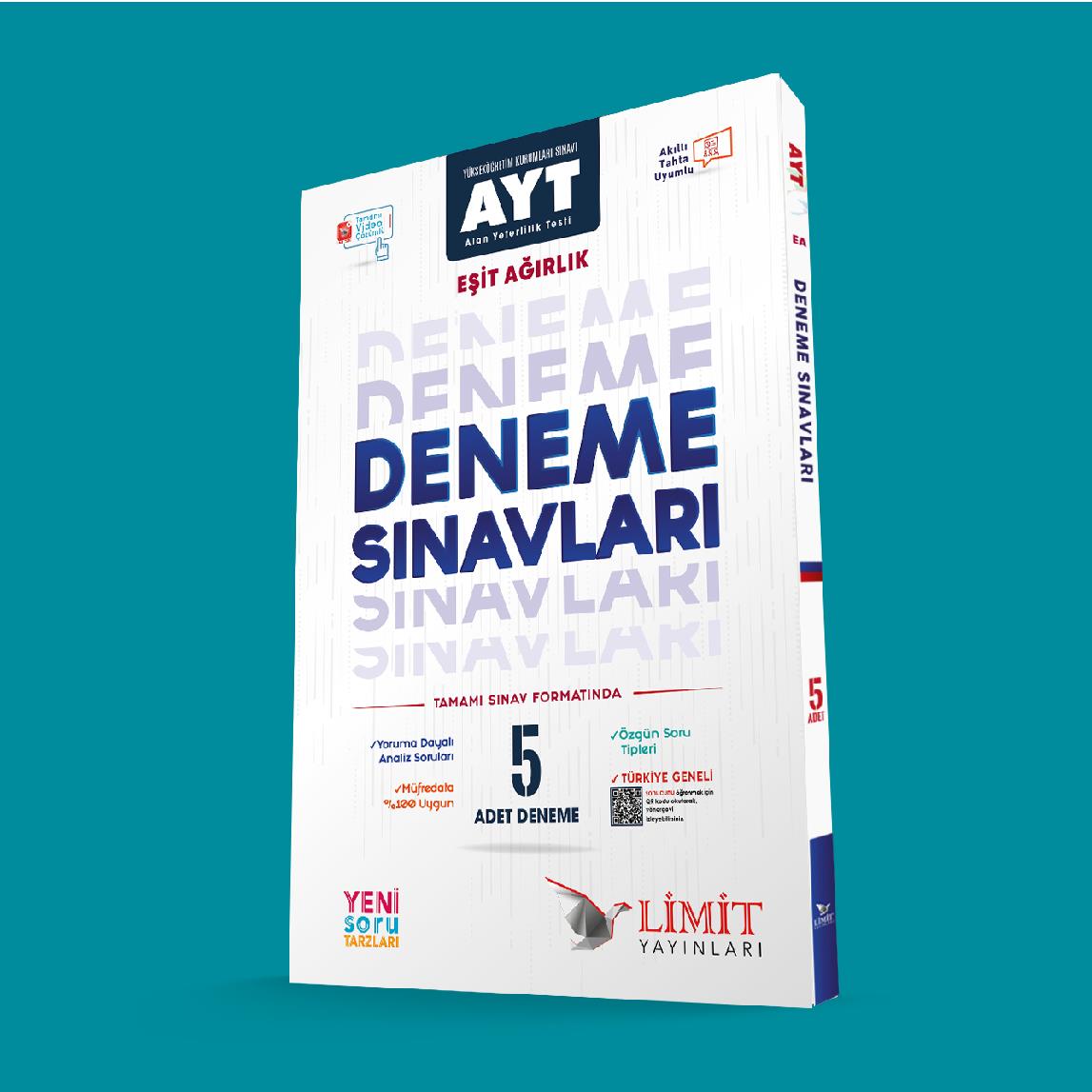 Limit Yayınları AYT Eşit Ağırlık 5'li Deneme Seti