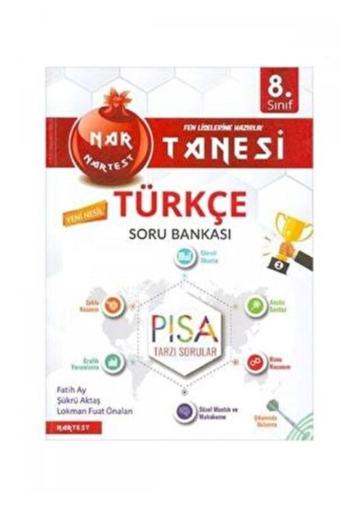 Nartest Yayınları 8.Sınıf Kırmızı Nar Tanesi Türkçe Altın Sorular