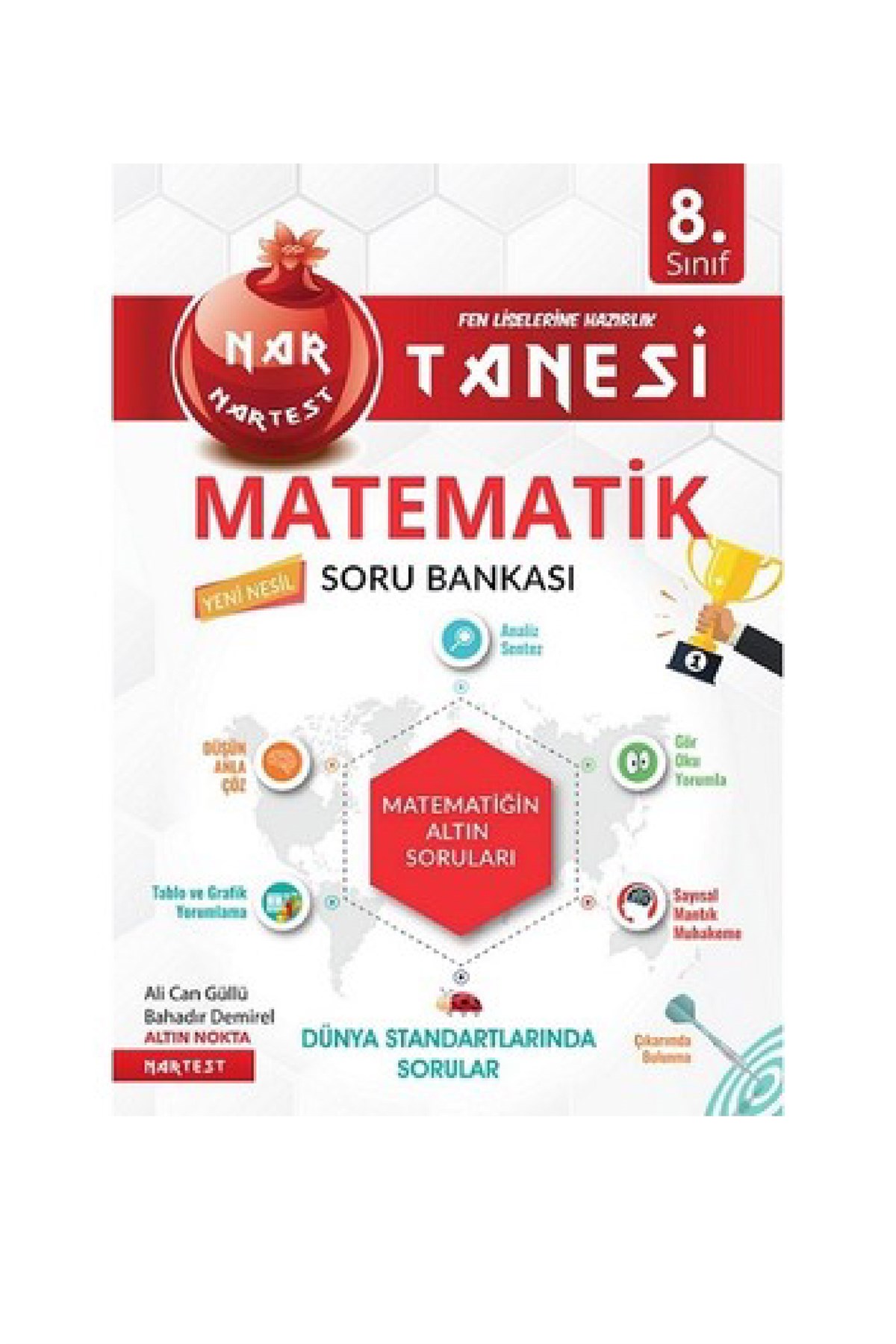 Nartest Yayınları 8.Sınıf Kırmızı Nar Tanesi Matematik Altın Sorular