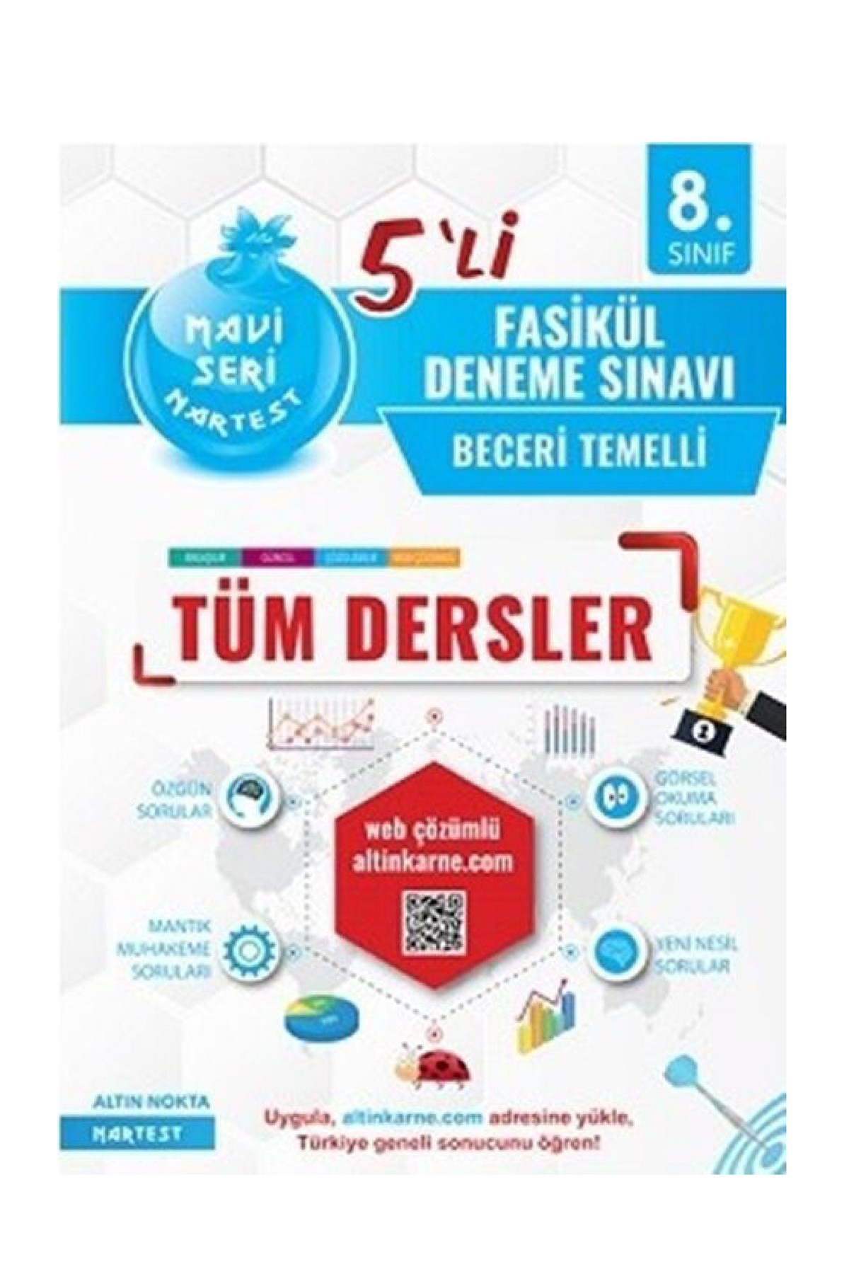 Nartest Yayınları 8.Sınıf Mavi Nartest Tüm Dersler 5 Li Fasikül Deneme Sınavı