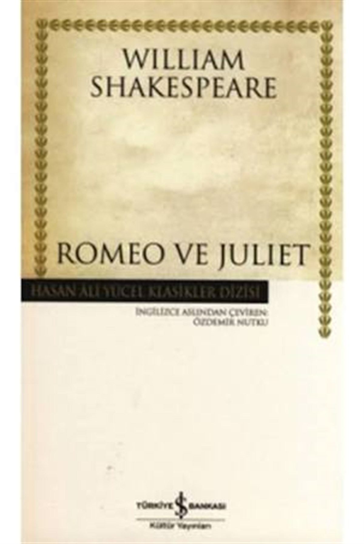 Romeo Julıet İş Bankası Kültür Yayınları