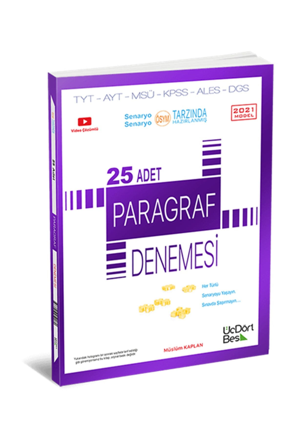 Üç Dört Beş Yayınları TYT-AYT Paragraf 25 Deneme