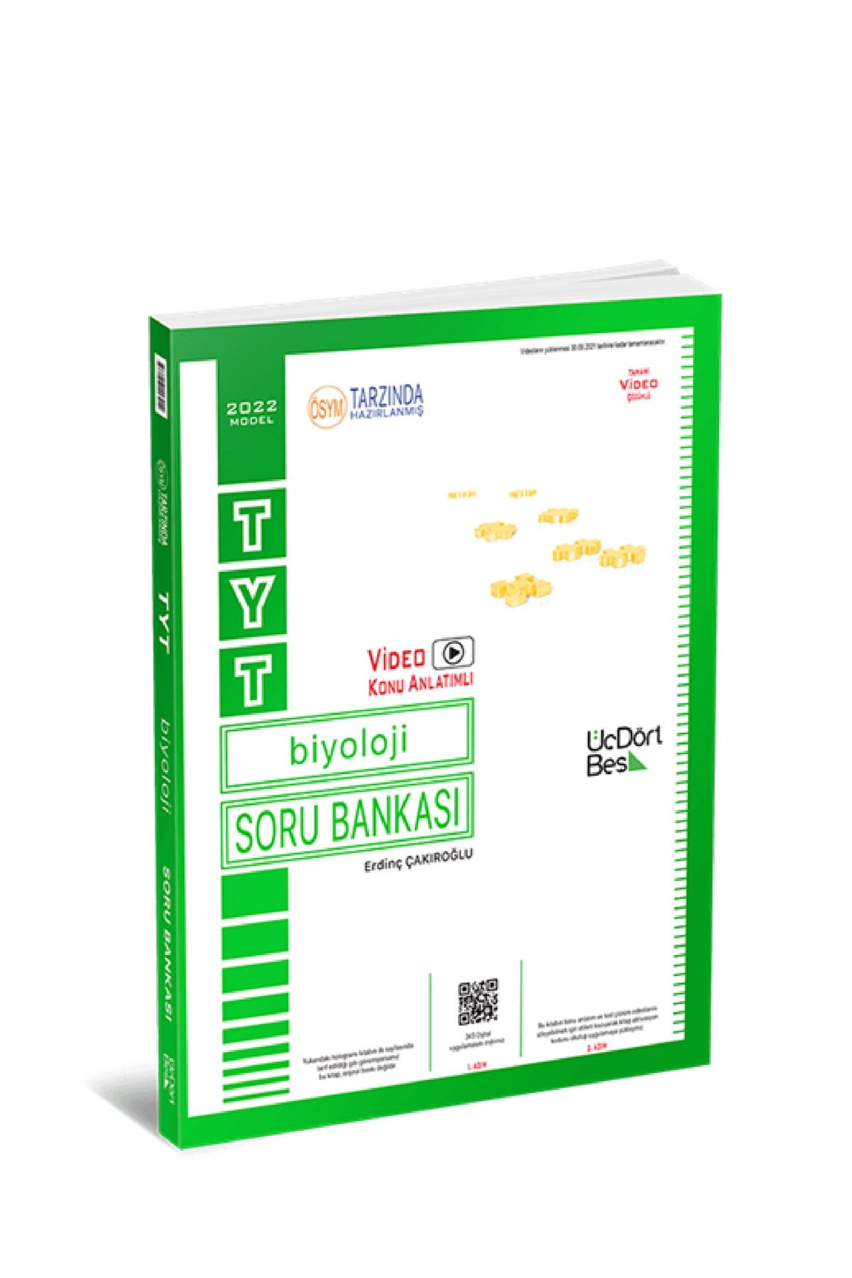 Üç Dört Beş Yayınları TYT Biyoloji Soru Bankası
