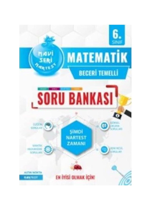 Nartest Yayınları 6.Sınıf Mavi Matematik Soru Bankası