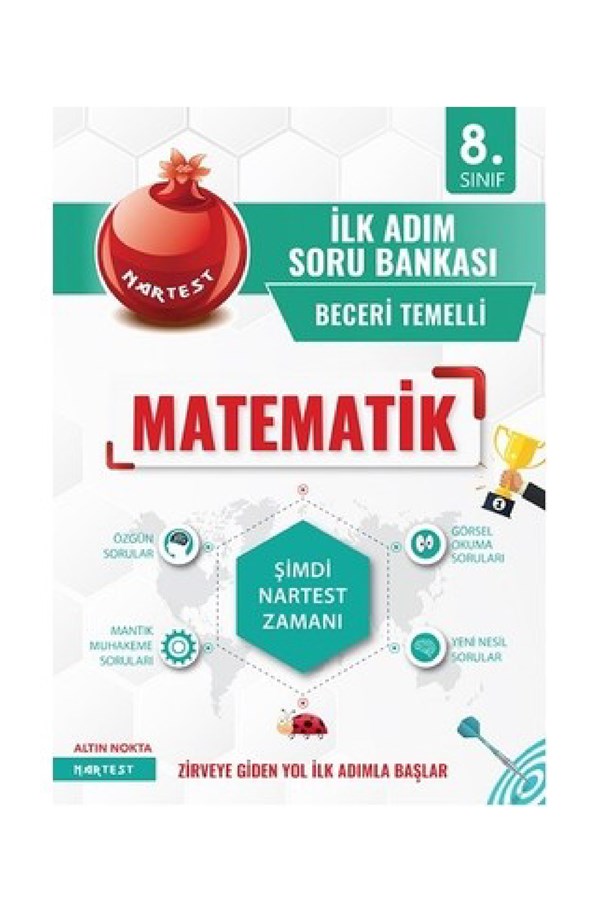 Nartest Yayınları 8.Sınıf Yeşil İlk Adım Matematik Soru Bankası