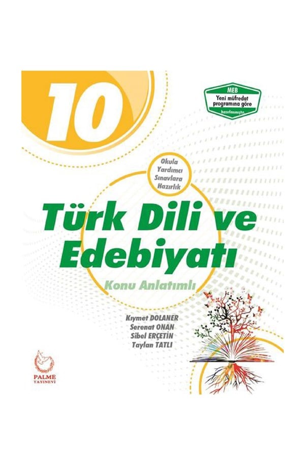 Palme Yayınevi 10.Sınıf Türk Dili ve Edebiyatı Konu Anlatımlı