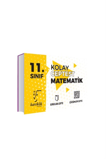 Karekök Yayınları 11.Sınıf Matematik Kolay Cep Test