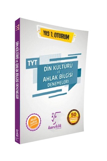 Karekök Yayınları TYT Din Kültürü ve Ahlak Bilgisi Denemeleri 50 Çözümlü Deneme