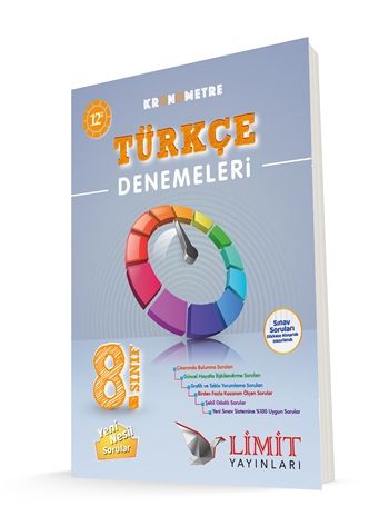 Limit Yayınları 8. Sınıf Kronometre 12li Türkçe Denemeleri