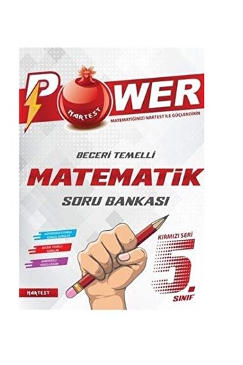 Nartest Yayınları 5.Sınıf Kırmızı Power Matematik Soru Bankası