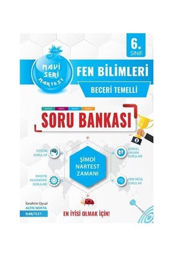 Nartest Yayınları 6.Sınıf Mavi Fen Bilimleri Soru Bankası