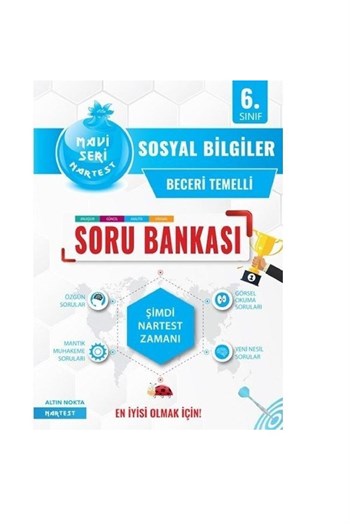 Nartest Yayınları 6.Sınıf Mavi Sosyal Bilgiler Soru Bankası
