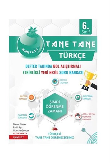 Nartest Yayınları 6.Sınıf Yeşil Defter Tadında Tane Tane Türkçe