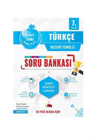 Nartest Yayınları 7.Sınıf Mavi Türkçe Soru Bankası