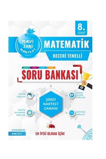 Nartest Yayınları 8.Sınıf Mavi Matematik Soru Bankası