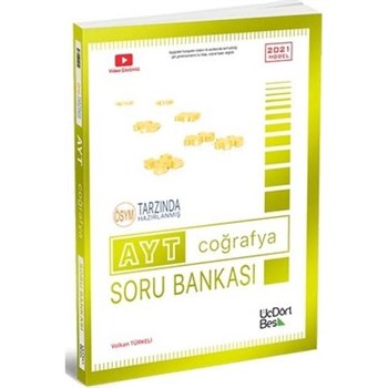 Üç Dört Beş Yayınları AYT Coğrafya Soru Bankası