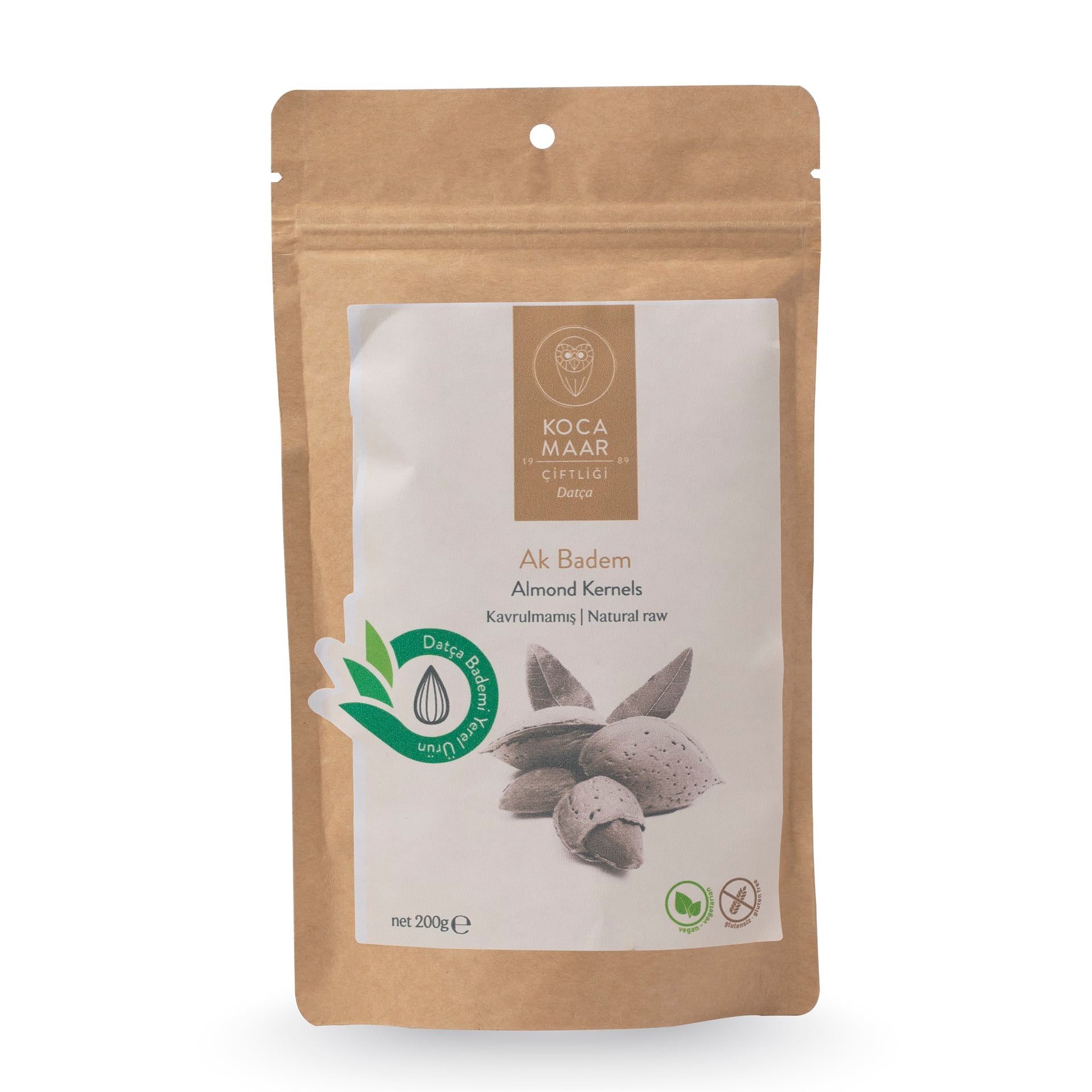 Kavrulmamış İç Badem Akbadem 200 gr