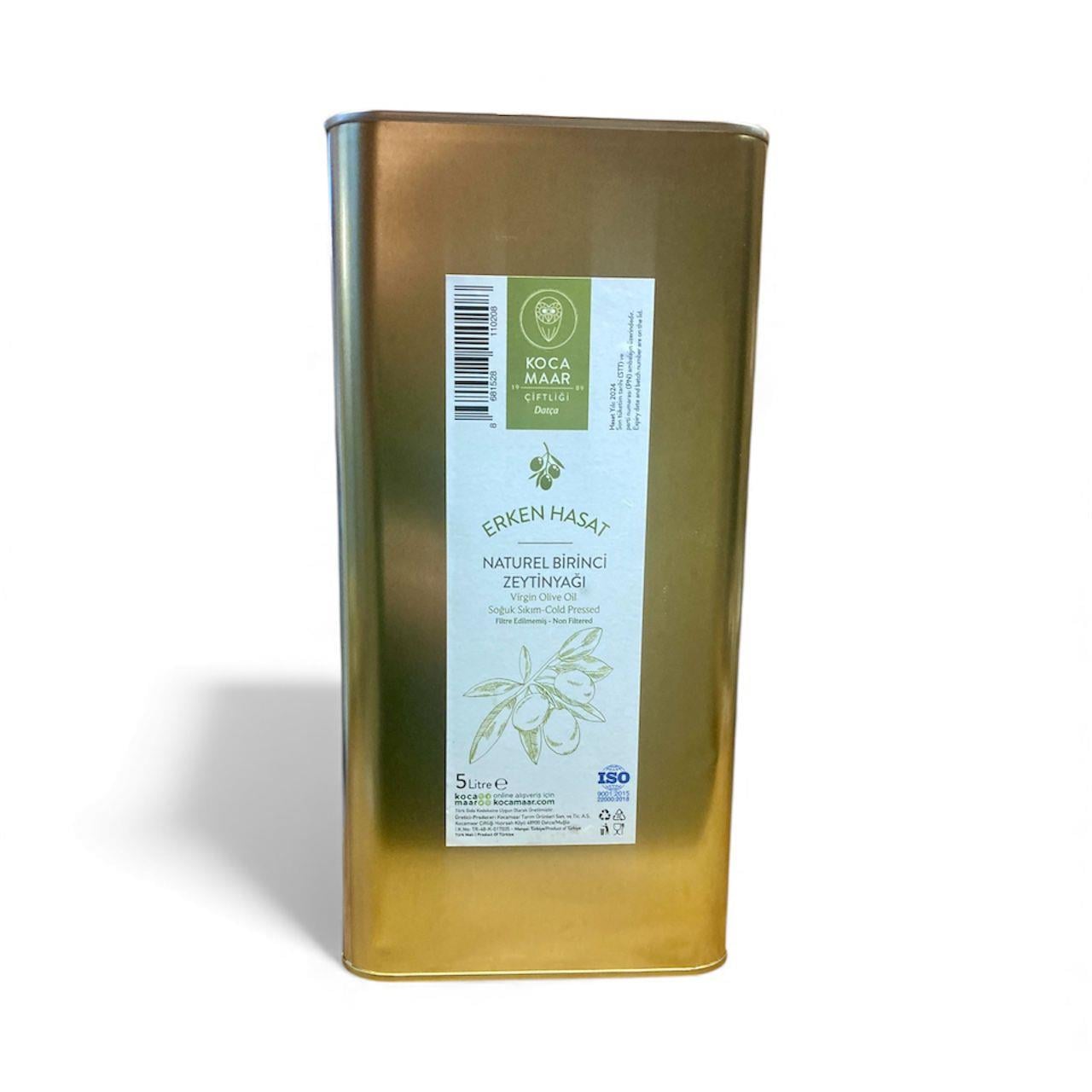 Kocamaar Çiftliği Erken Hasat Soğuk Sıkım Naturel Birinci Zeytinyağı 5 lt