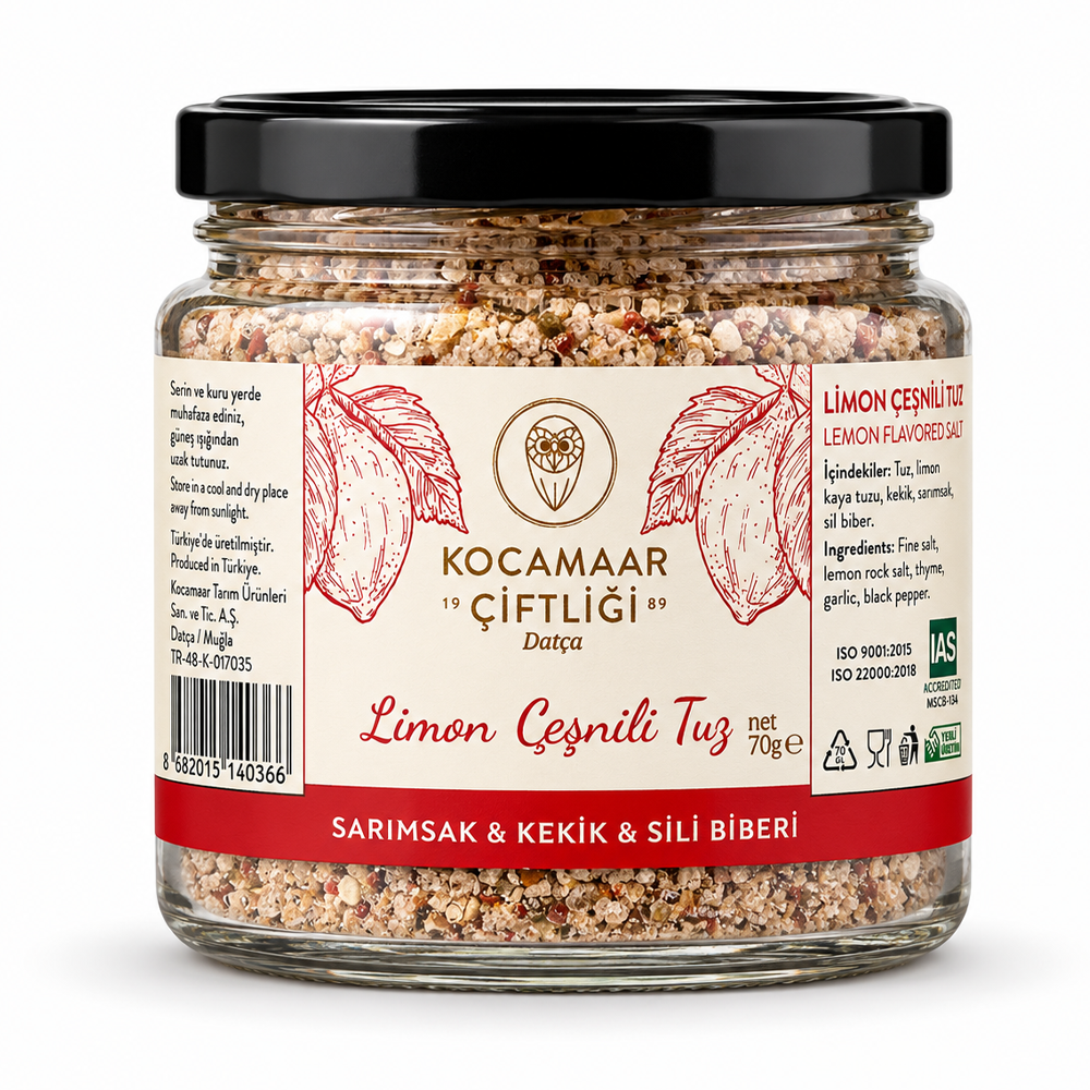 Limon Çeşnili Tuz – Sarımsak & Kekik & Şili Biberi 70 gr