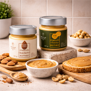 Kocamaar %100 Badem & Fıstık Ezmesi 2'li Set