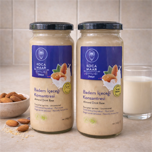 KOCAMAAR Badem İçeceği Konsantresi (%100 Badem) 240gr 2 li SET