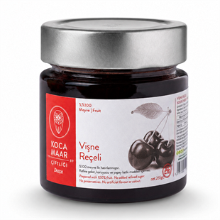 Kocamaar Çiftliği Vişne Reçeli (Rafine Şeker İlavesiz)265 gr
