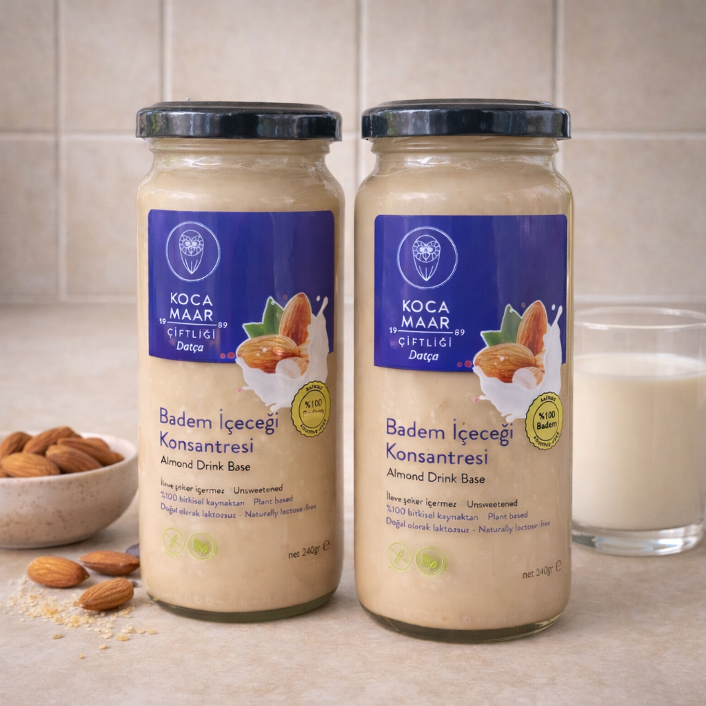KOCAMAAR Badem İçeceği Konsantresi (%100 Badem) 240gr 2 li SET