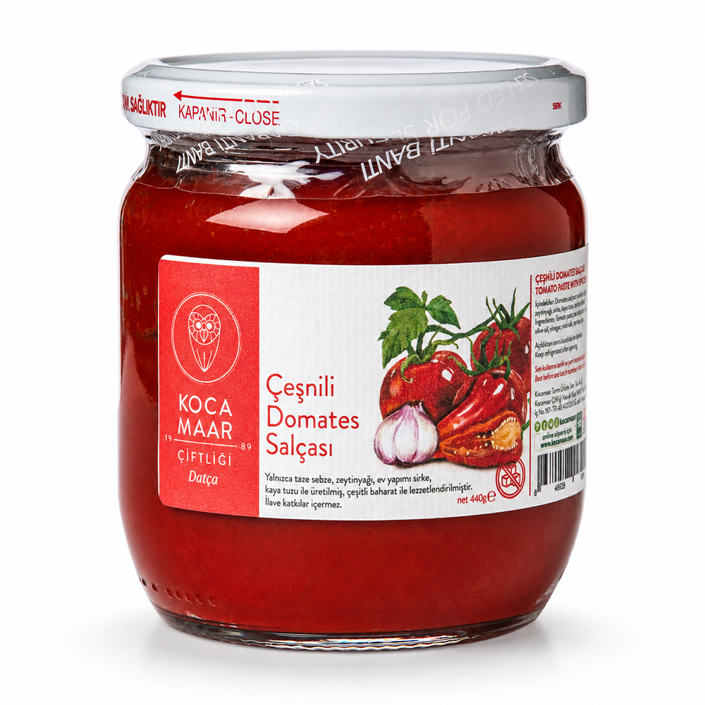 Kocamaar Çiftliği Çeşnili Domates Salçası 400 gr