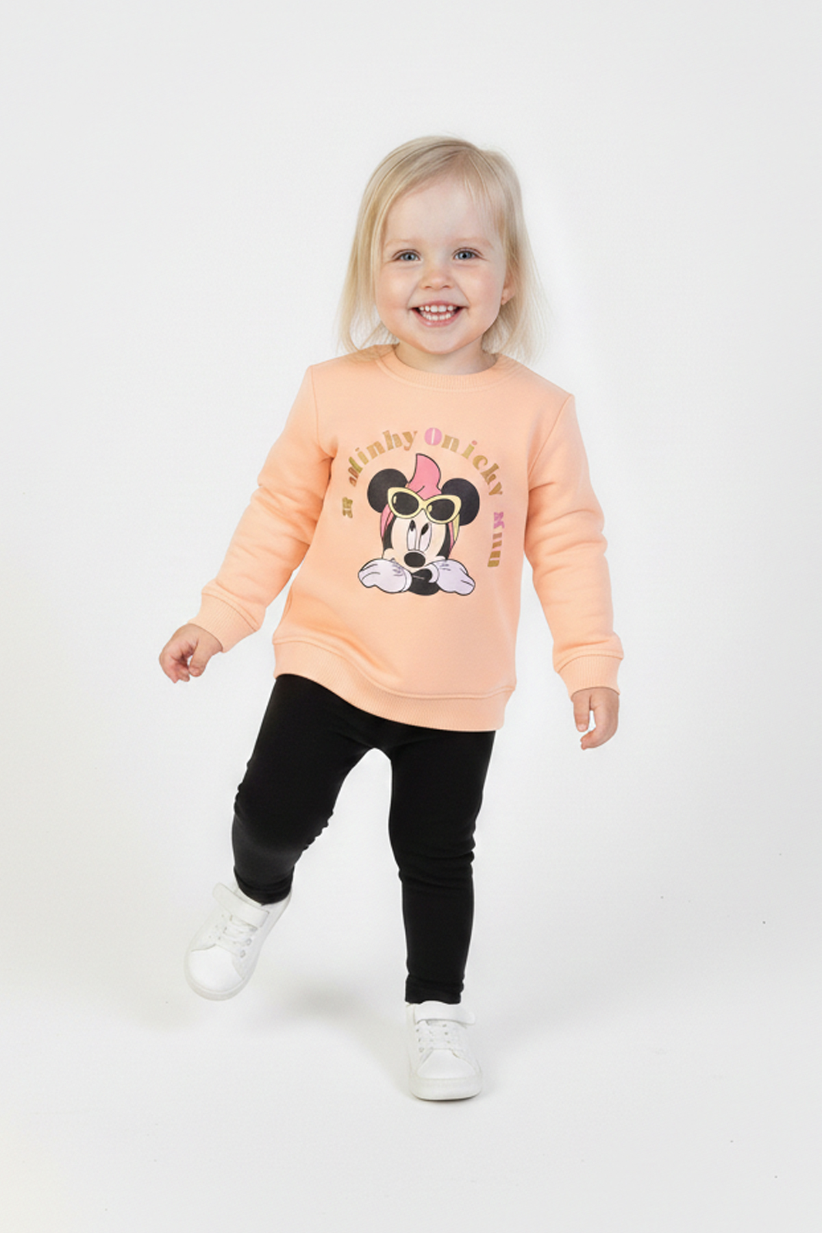 İki İplik Fırçalı Kumaş Baskılı Günlük Kullanım Bebe Sweatshirt
