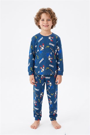 Erkek Çocuk %100 Pamuk Reaktif Boyalı İnterlok Kumaş Pijama Takımı