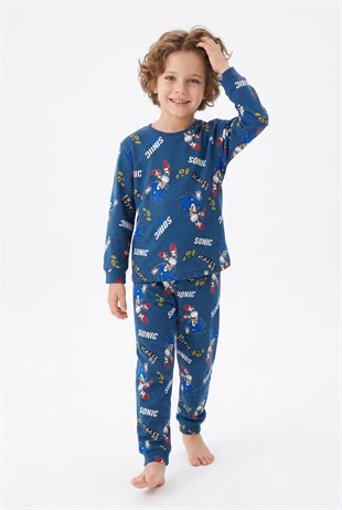 Erkek Çocuk %100 Pamuk Reaktif Boyalı İnterlok Kumaş Pijama Takımı