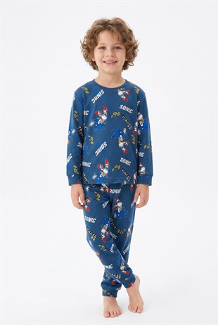 Erkek Çocuk %100 Pamuk Reaktif Boyalı İnterlok Kumaş Pijama Takımı