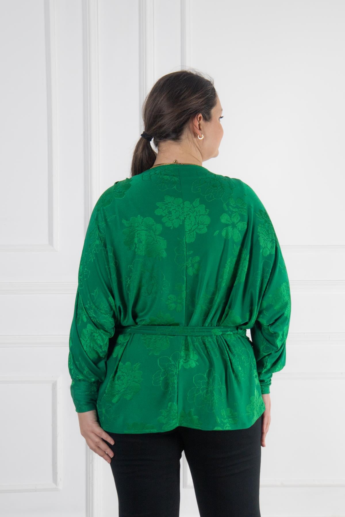 Bedrinxxl, Tunik, Büyük Beden Green Bluz