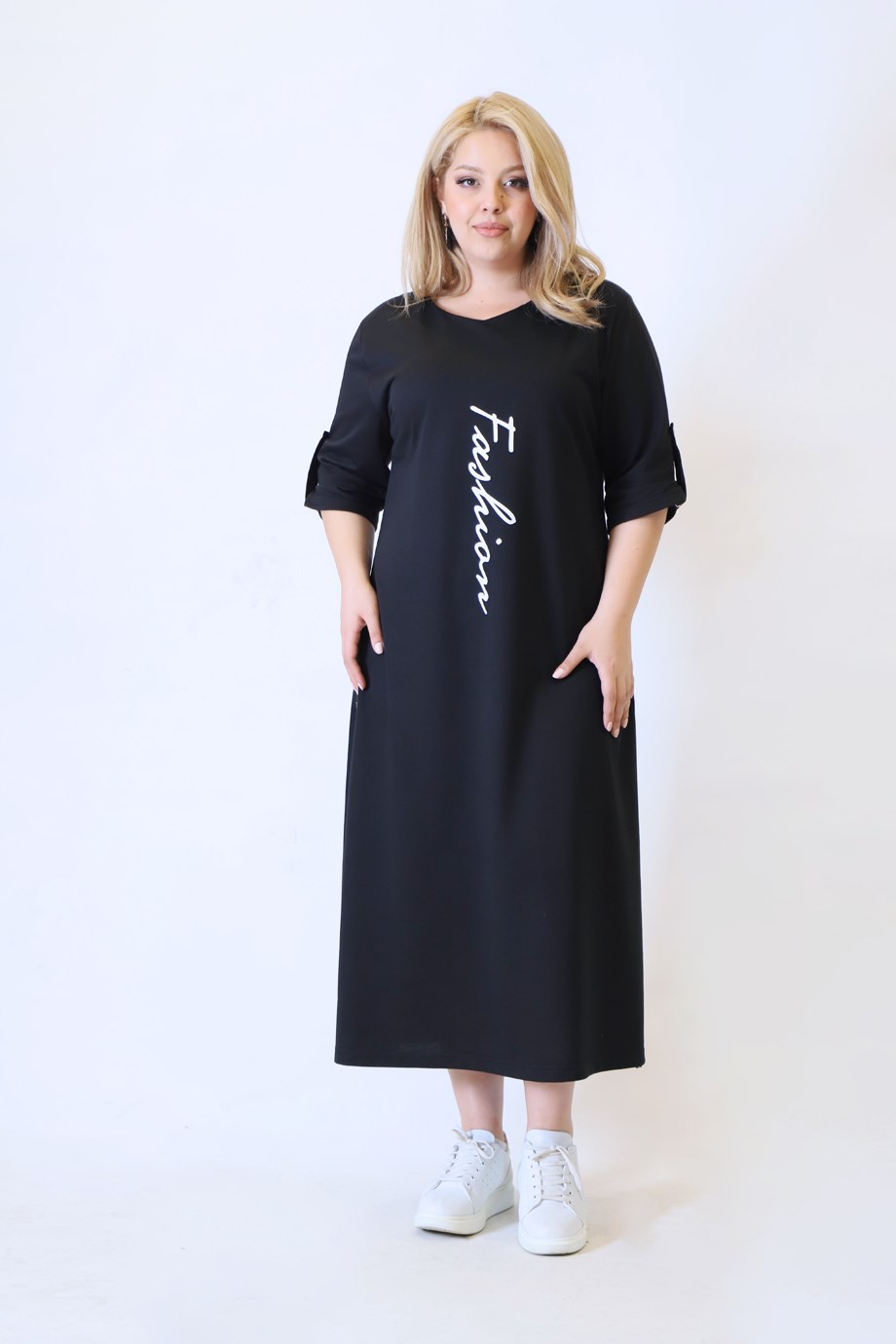 Büyük Beden Fashion Elbise Siyah | Bedrinxxl | Büyük Beden Abiye Elbise,  Tunik, Genç Buyuk Beden Elbise Tesettür Modelleri ve Fiyatları