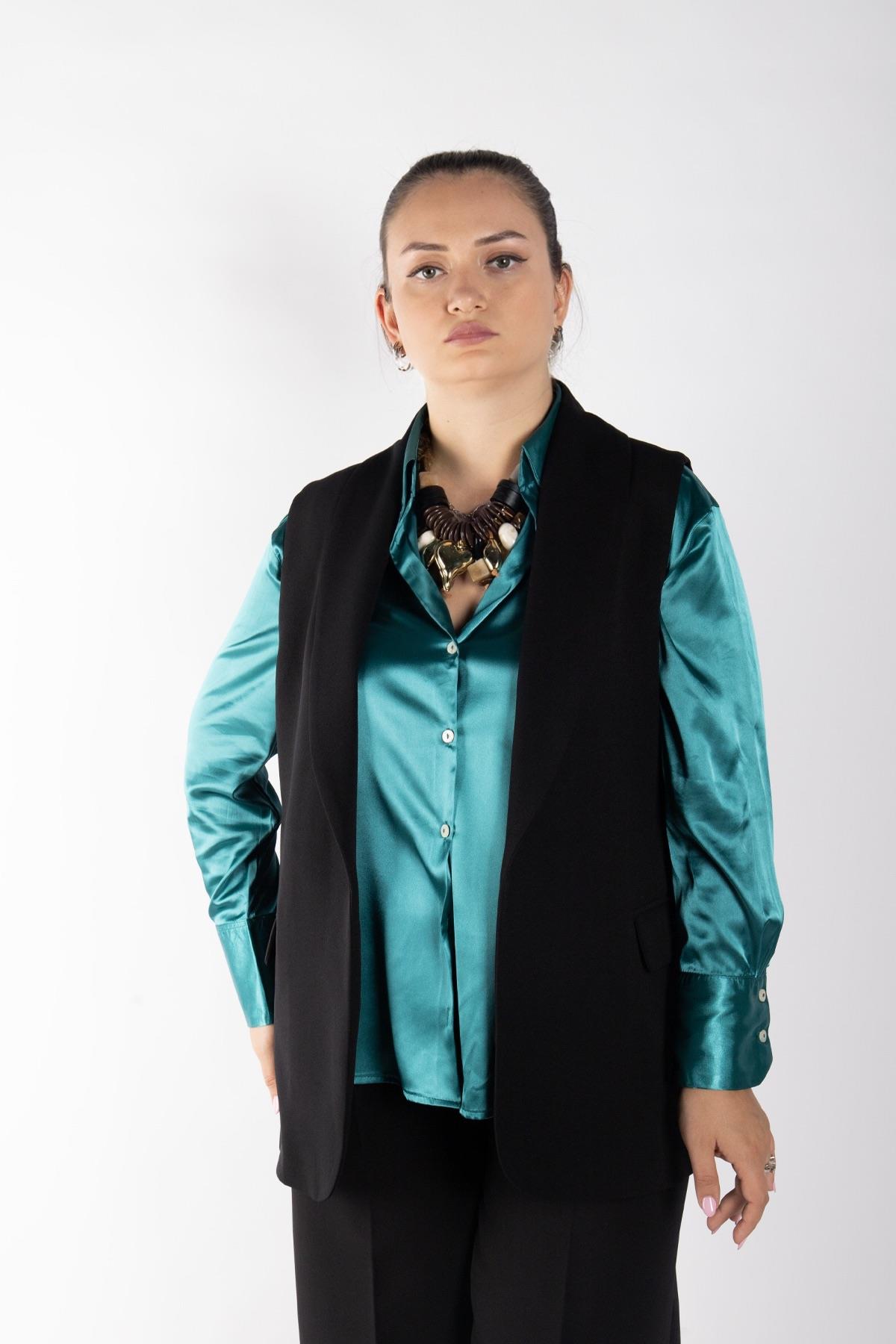 Bedrinxxl, Takım, Flower Yelek Siyah