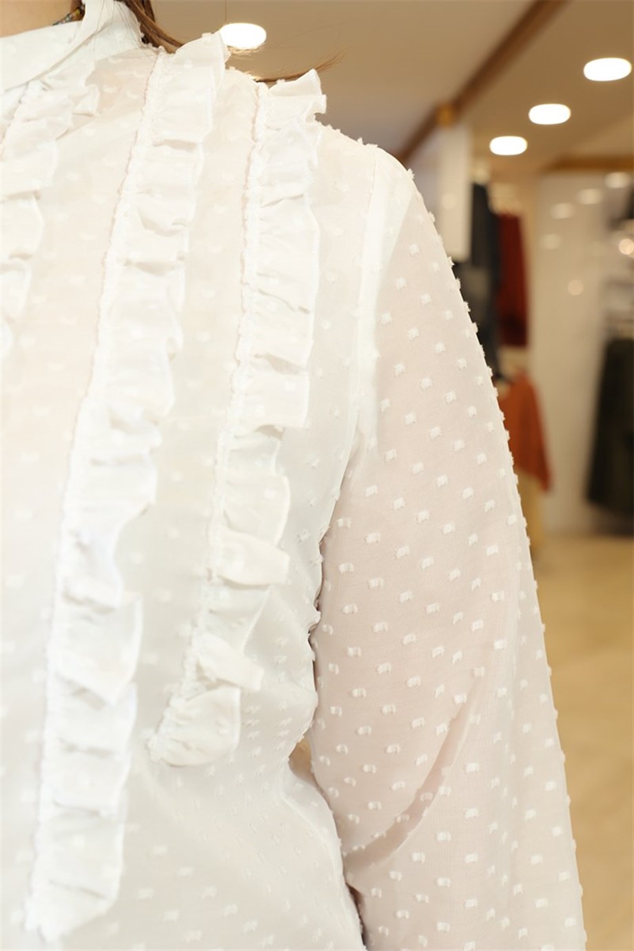 Buyuk Beden Point Bluz Beyaz | Bedrinxxl | Büyük Beden Abiye Elbise, Tunik,  Genç Buyuk Beden Elbise Tesettür Modelleri ve Fiyatları