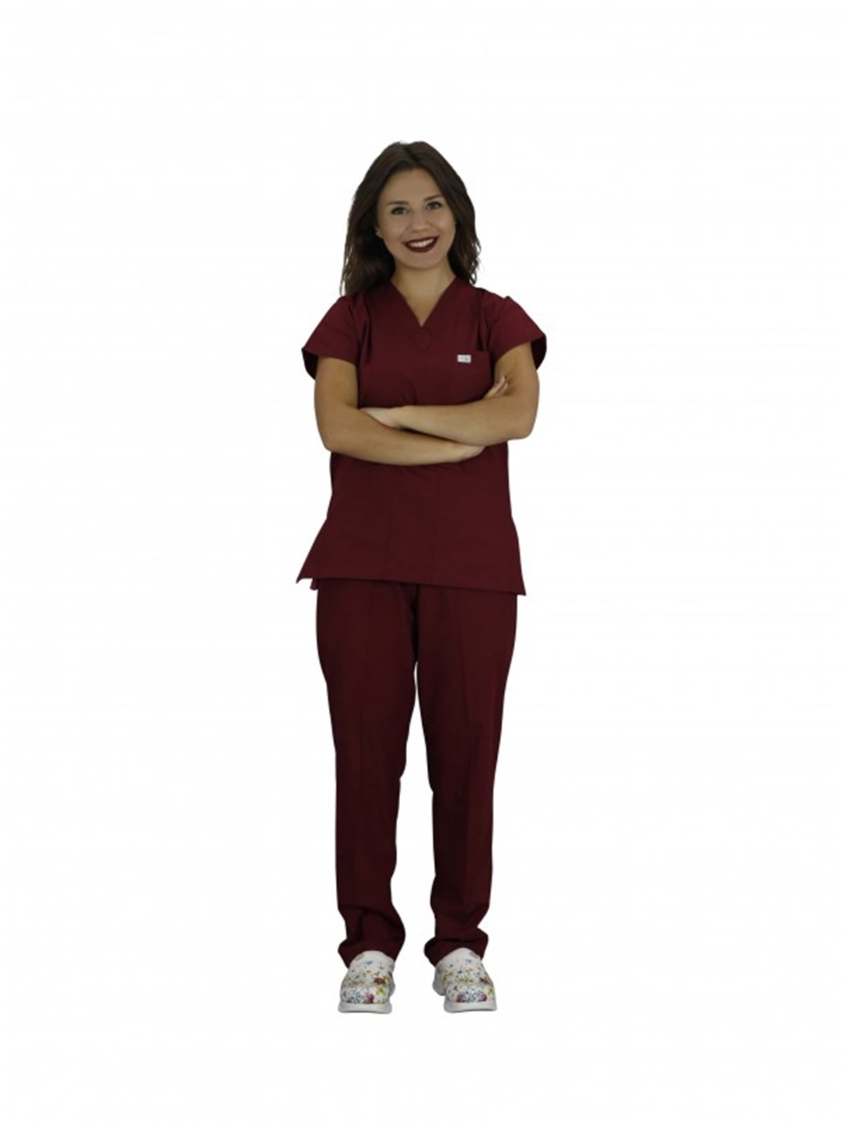 Ameliyathane Forması Kadın Bordo