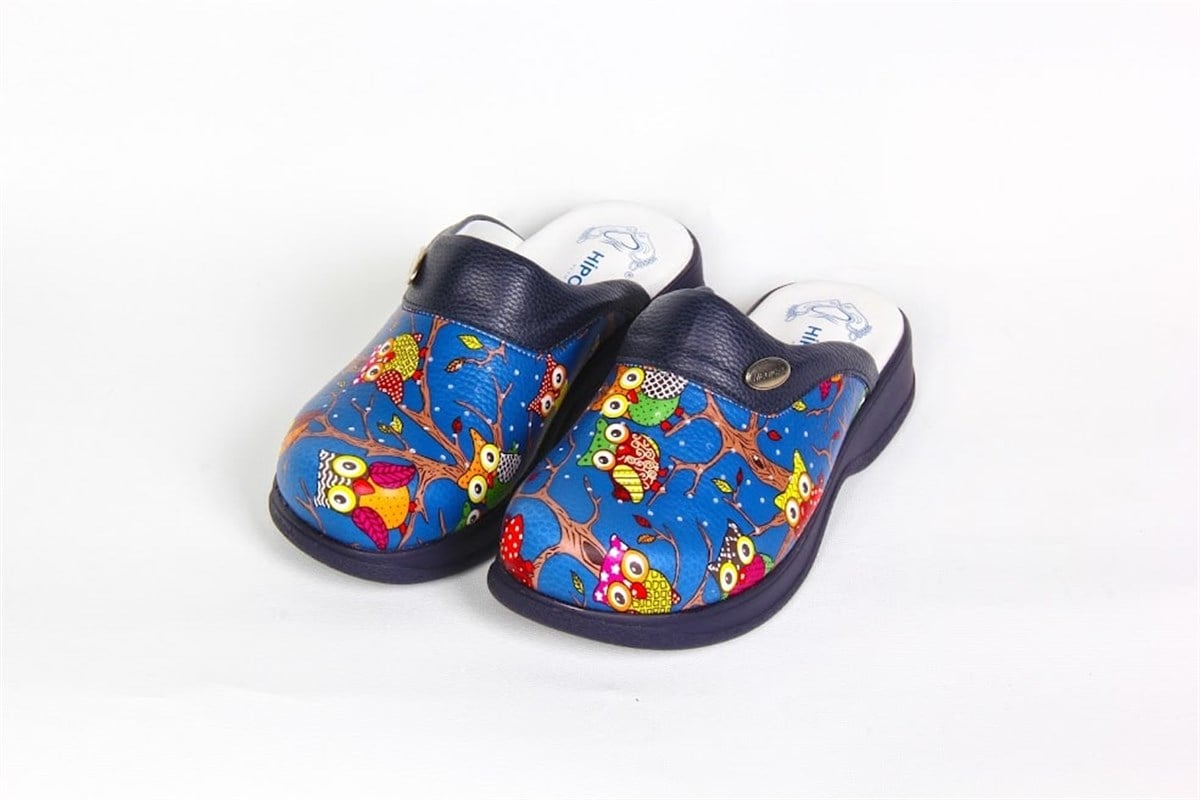 Baykuş Desenli Sabo Terlik