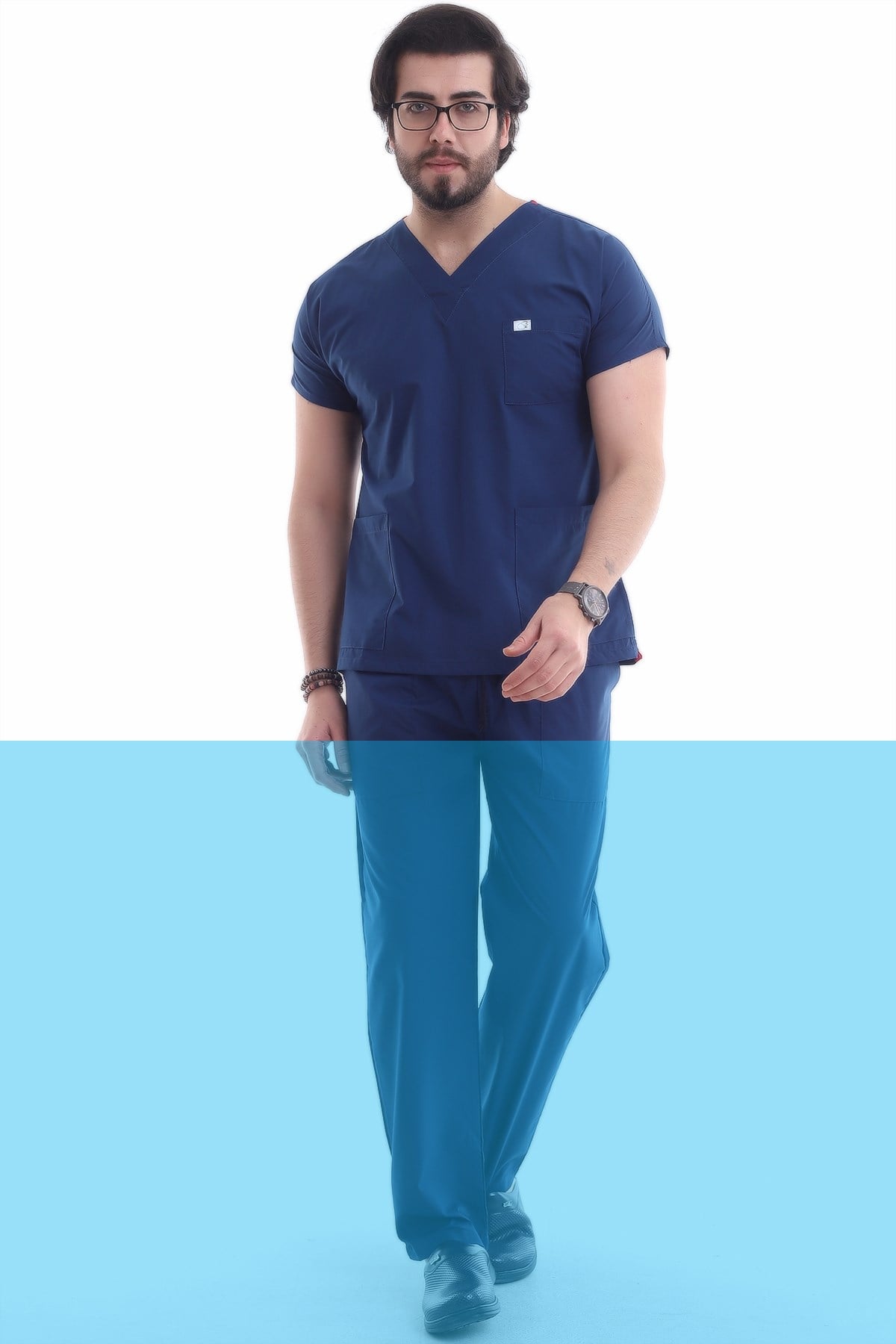 Erkek Tek Üst Forma Açık Lacivert