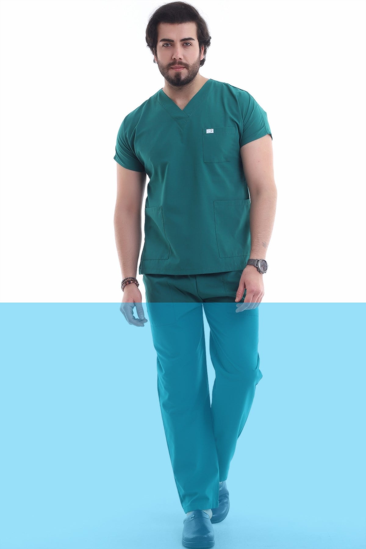 Erkek Tek Üst Forma Haki Yeşil