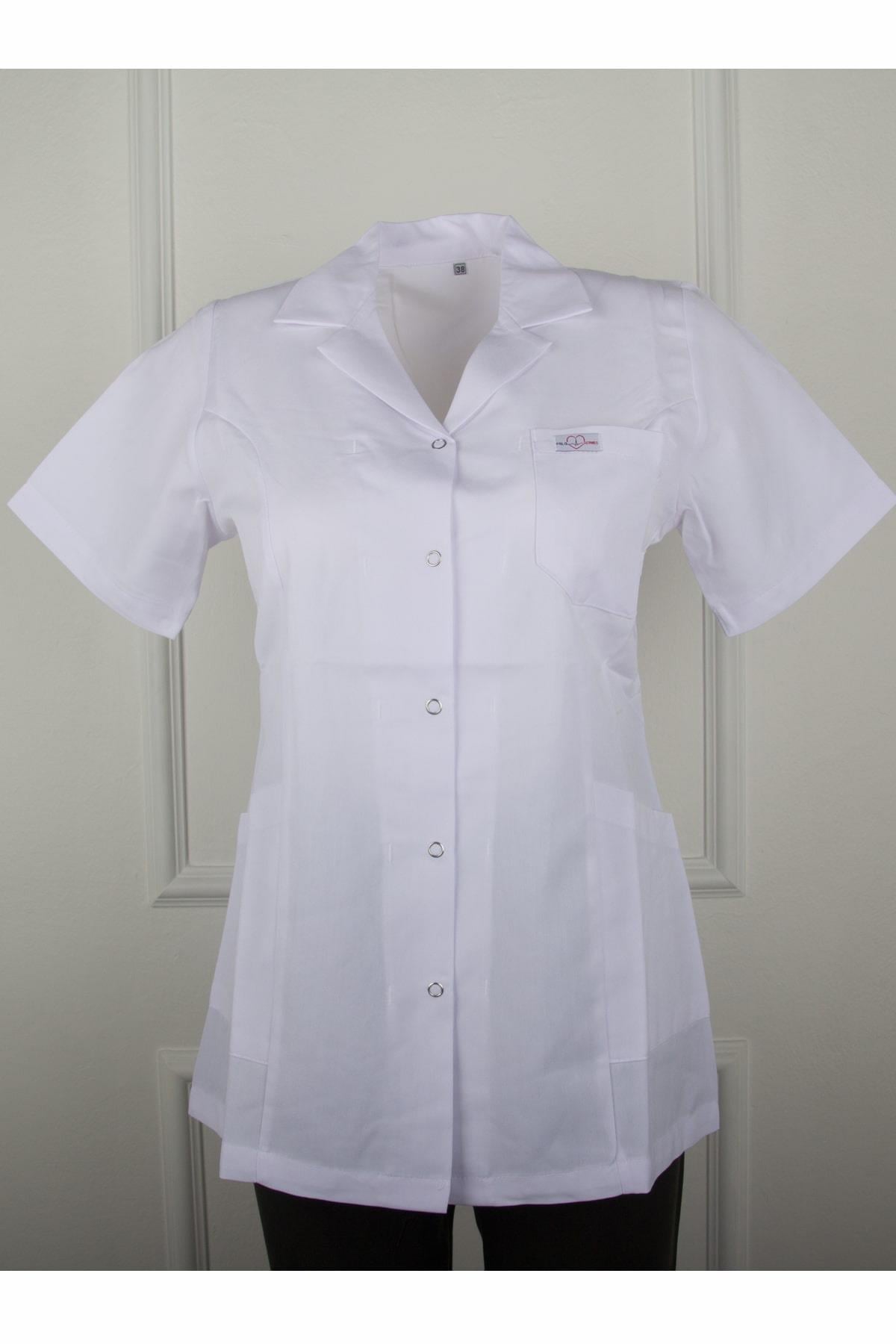 Kadın Doktor Önlüğü Kısa Kol, Ceket Boy