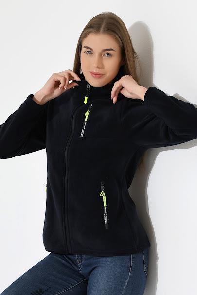 Kadın Hastane Polar Ceket Lacivert