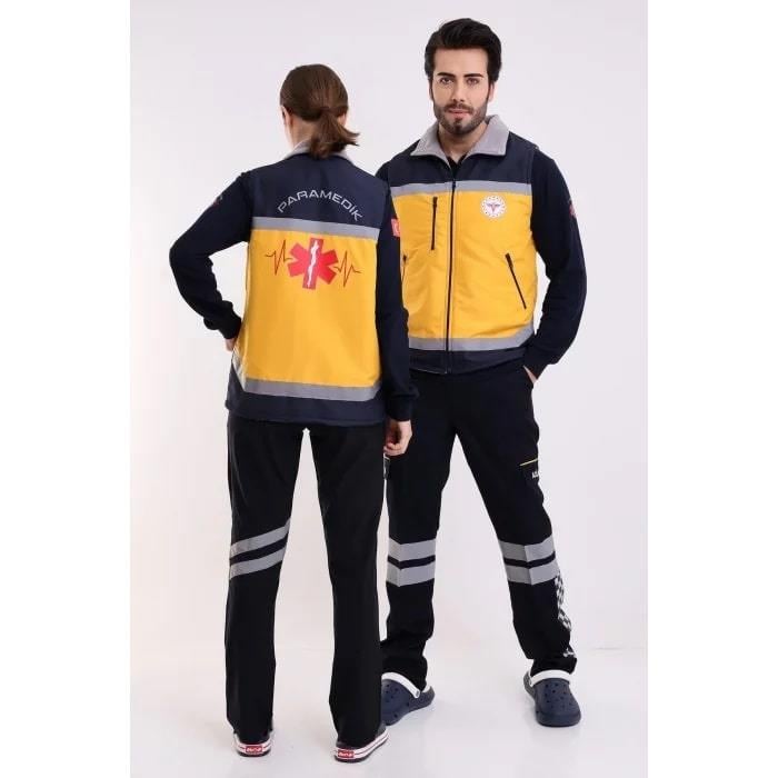 Paramedik Yelek Kışlık Sarı Unisex