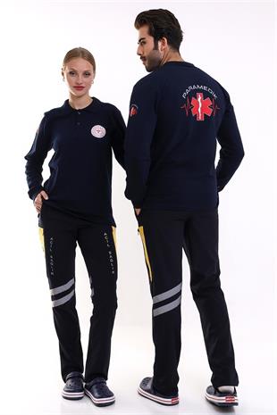 Paramedik Tshirt Uzun Kol Lacivert