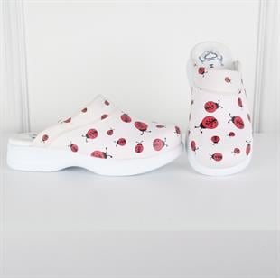 Uğur Böceği Desenli Sabo Terlik