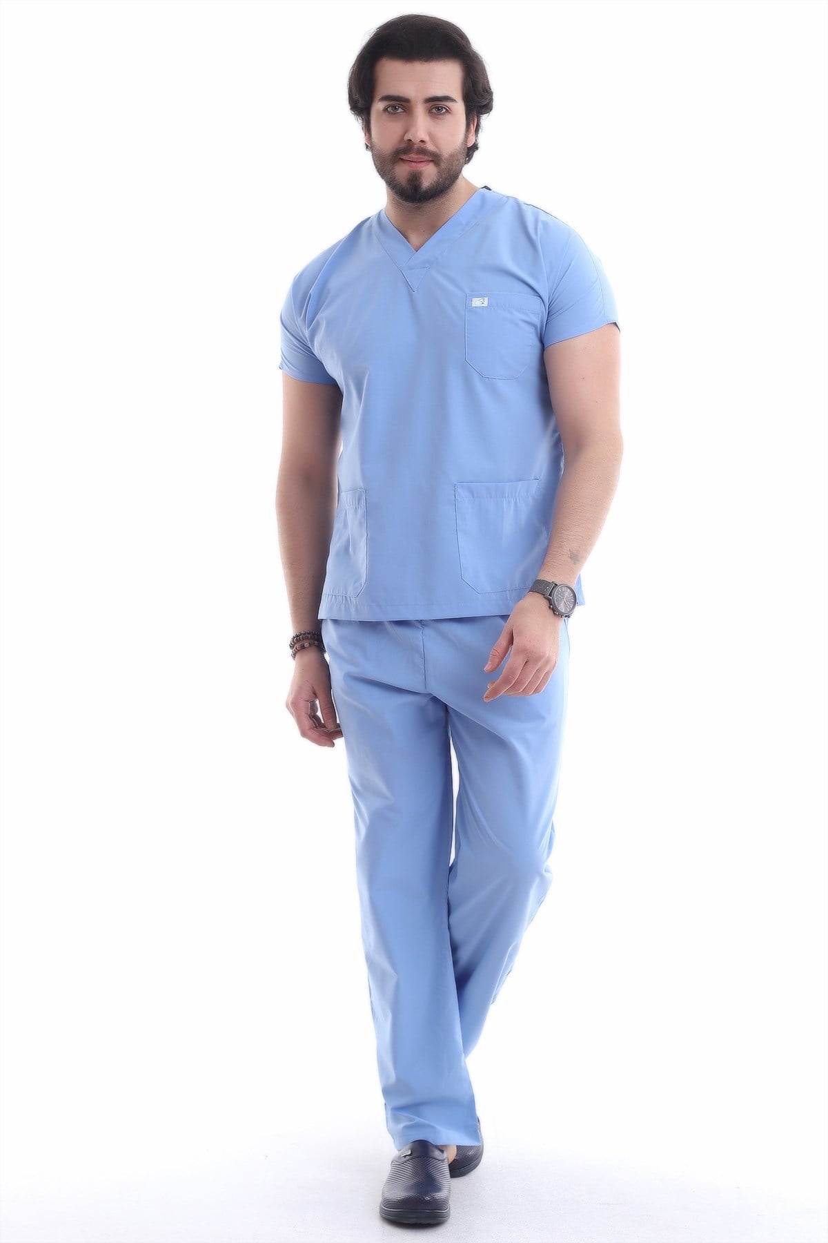 Erkek Doktor Forması Mavi