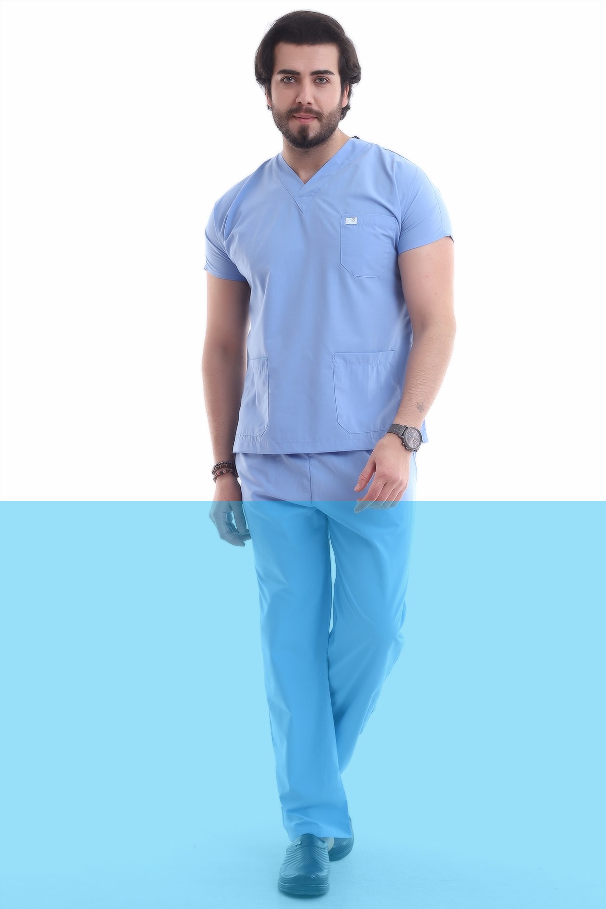 Erkek Tek Üst Forma Mavi