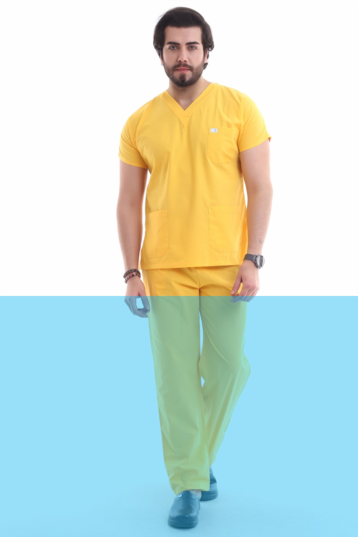 Erkek Tek Üst Forma Sarı